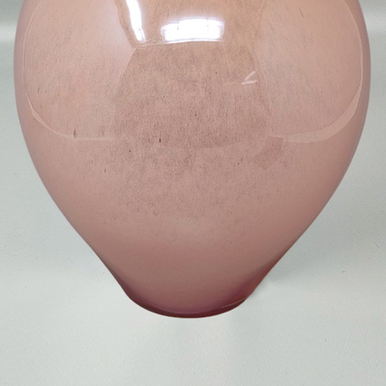Image 1 of Load Image into Gallery Viewer, 1970s Luxury Pink Handcrafted Vase in Murano Glass by Maestro del Vetro. Made in Italy