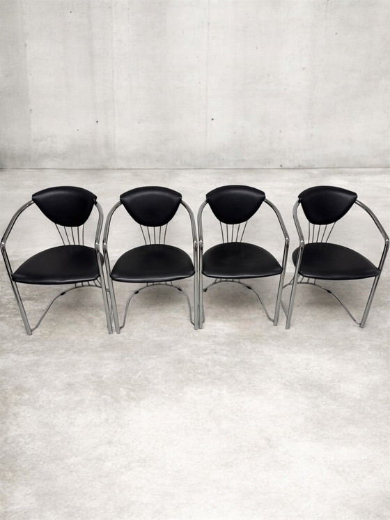 Image 1 of 4x Effezeta design stoelen