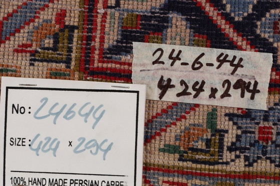 Image 1 of Persian carpet Isfahan Nadjafabad 4.24 x 2.94 Oriental carpet fine No. 24644