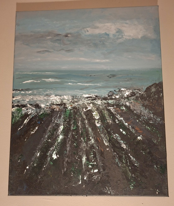 Olieverfschilderij "The Town" – Kathleen Storme – 50x40 cm – Kunst, Wood, Canvas (photo 2 of 8)