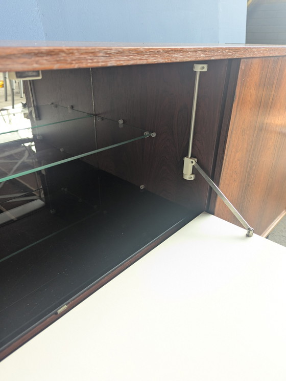 Mid Century Dressoir/ Wandkast Met Bargedeelte 1960s – Metal, Wood (photo 6 of 14)