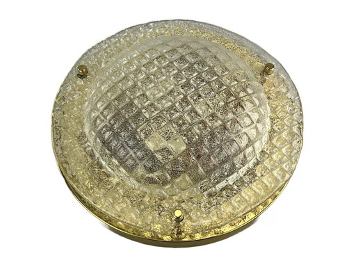 60s 70s Fischer Leuchten Plafoniere ceiling lamp glass space design lamp