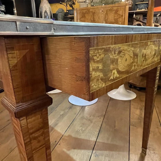 Louis XVI Directoire Inlaid Table / Desk, 19th Century – Bronze (photo 6 of 18)