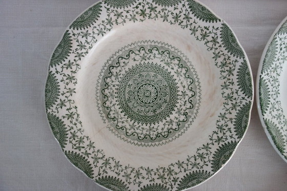 Image 1 of 6 platos llanos de loza Fine Ware
