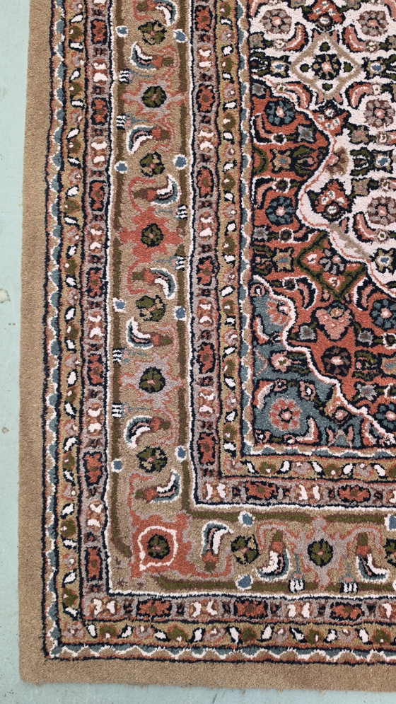 Image 1 of Hand-knotted Oriental wool Bidjar rug medallion brown 248x348cm