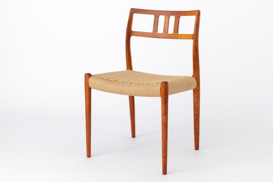 Image 1 of Chaises Niels Otto Møller Modèle 79 | Lot de 6 | Chaises de salle à manger danoises en teck | Années 1960