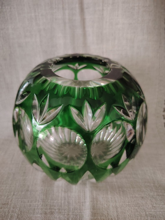 Nachtmann Bamberg Crystal Vase, Basket and Bell, Decorative Objects, Green (photo 7 of 15)