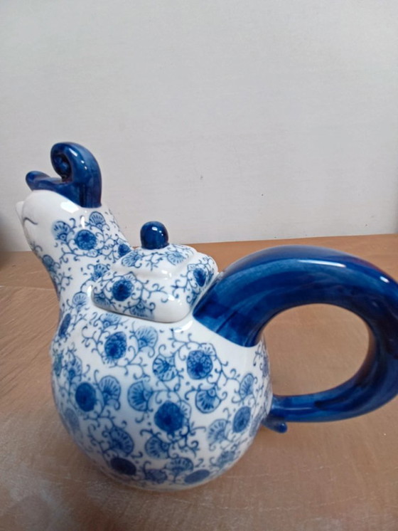 Image 1 of Chinese Blue and White Teapot