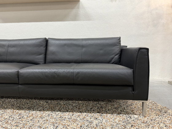 Image 1 of Design on Stock Heelz 4-Sitzer-Sofa in schwarzem Leder