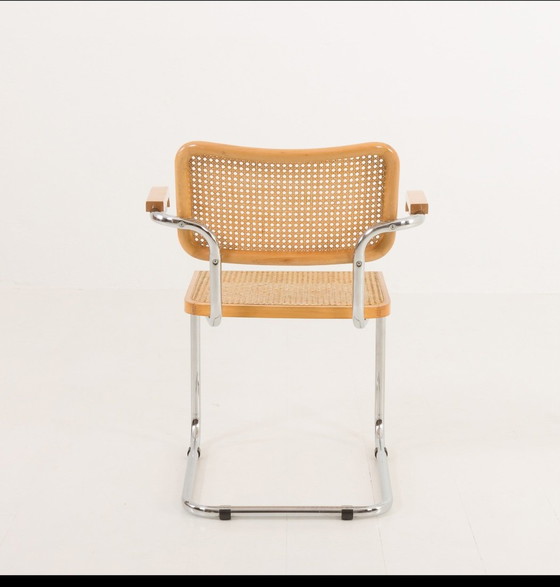 Image 1 of 1 x Set aus 4 Cidue-Stühlen mit Rohrgestell S64, entworfen von Marcel Breuer in den 1970er Jahren