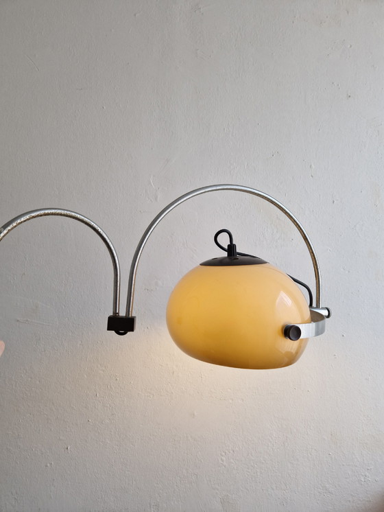 Image 1 of Dijkstra mushroom wall lamp with double arc chrome