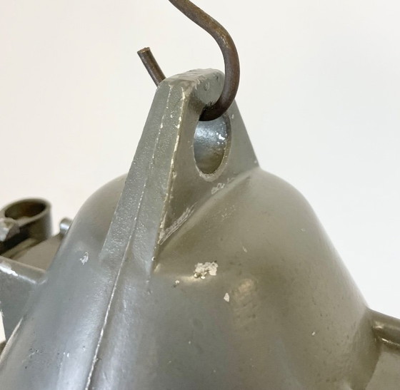 Image 1 of Lampada antideflagrante industriale in alluminio pressofuso grigio scuro, anni '60