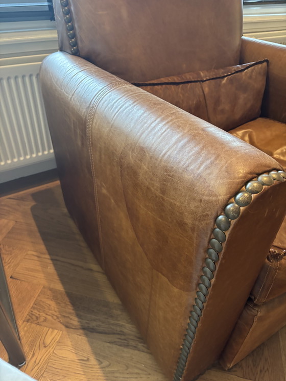 Image 1 of Set van twee leren fauteuils Ascension Latorre