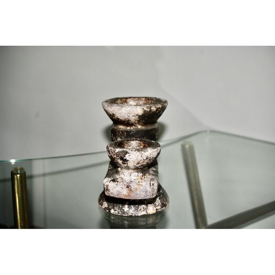 Image 1 of Vintage stone candlestick, 1960s