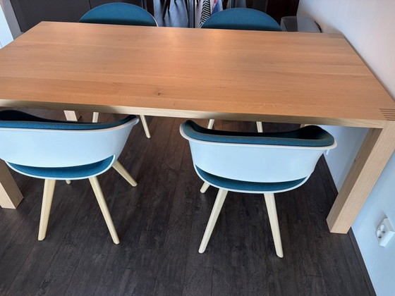Image 1 of Tavolo da pranzo Pilat & Pilat Dorus - rovere massello - 200 x 100 cm - design Gjalt Pilat