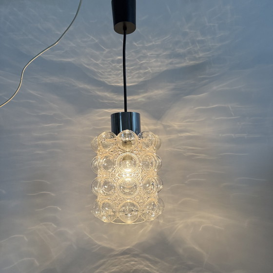 Image 1 of Gran colgante de cristal de burbujas de Helena Tynell para Limburgo, Alemania, década de 1970