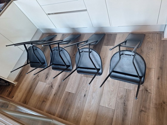 Image 1 of 4x Sedie Design Fasem S44 - Giancarlo Vegni