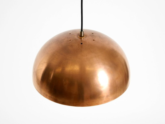 Image 1 of Bellissima lampada a sospensione originale italiana in stile Mid-Century Modern in rame