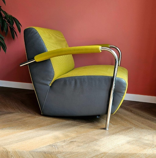 Leolux Scylla low back, lime/gray