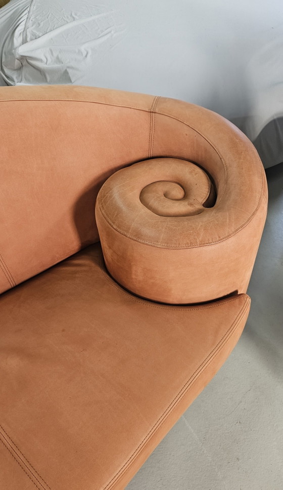 Vintage ArX Gioconda designbank, Maroeksa Metz – 2 zitsbanken, Leather (photo 6 of 10)
