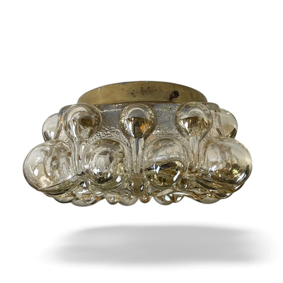 Image 1 of Lampada in vetro a bolle, Helena Tynell per Glashütte Limburg