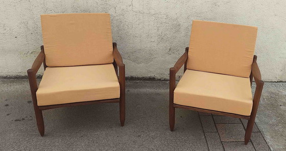 Image 1 of Een paar Scandinavische fauteuils uit de jaren 60.