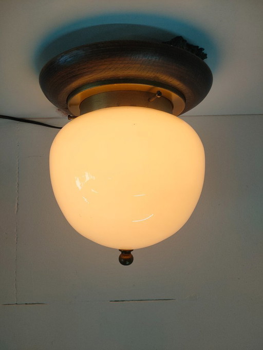 Special vintage 'opal glass' (style) ceiling lamp (Art Deco/Style)