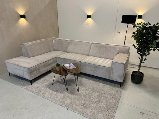 Canapé d'angle beige 285x190cm