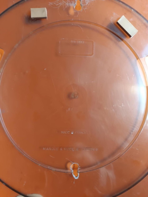 Image 1 of Miroir rond 40cm en plexiglas Gilac 1970 