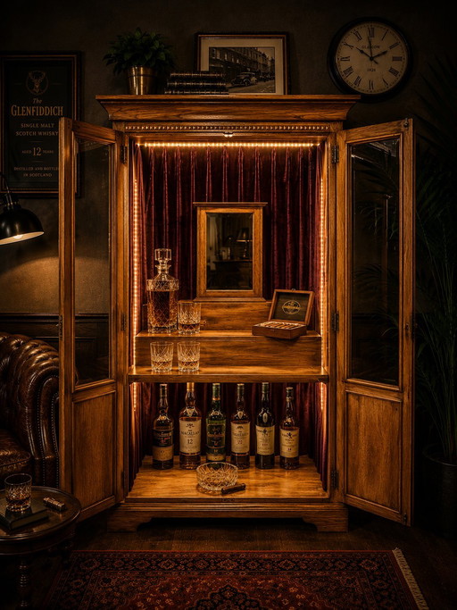 Bar à whisky - bar à domicile au design unique - pièce unique