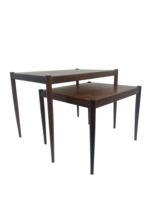 Retro jaren 60 Scandinavische bijzettafels