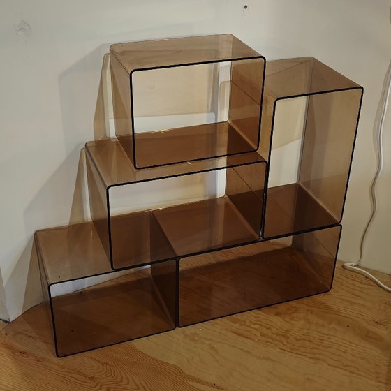 Image 1 of Cubes Vintage en Plexiglas Roche Bobois