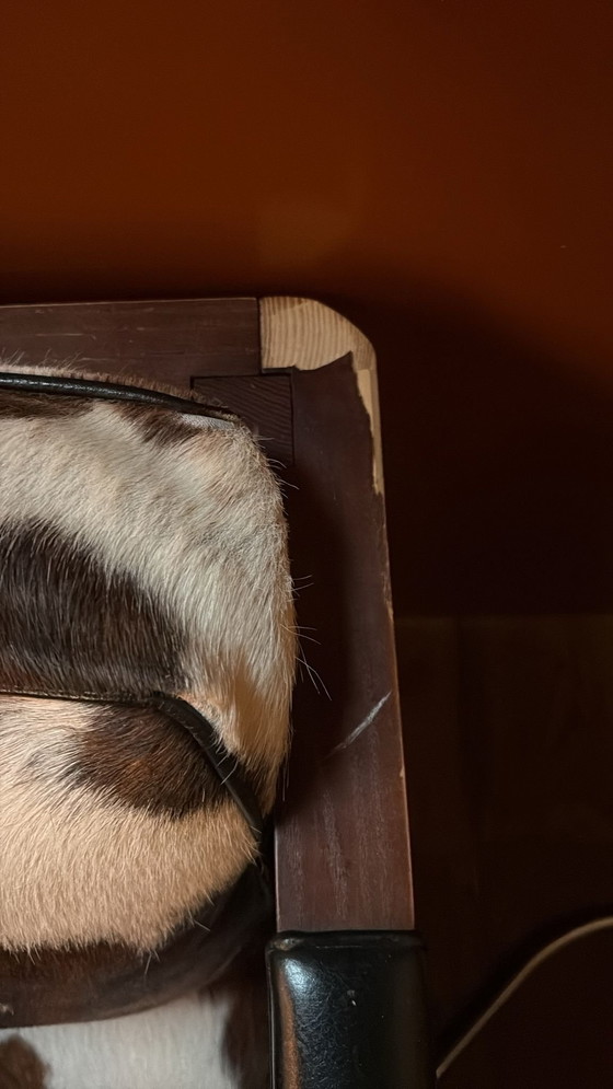 Image 1 of 2x Kubikoff Lounge-Sessel im Kuhfellmuster