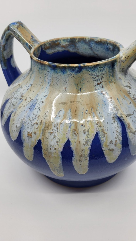 Image 1 of Bleu France 1940 ceramic "Alpho" vases