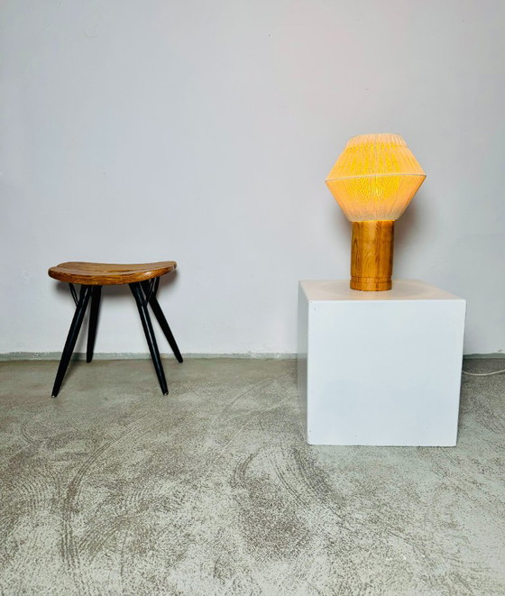 B-243 Wood & Sisal Table Lamp by Hans-Agne Jakobsson for AB Ellysett, Sweden 1960s – Hans-Agne Jakobssen (photo 5 of 7)