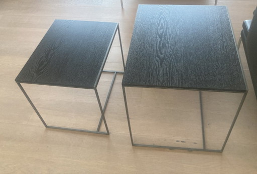 2 Tables d'appoint gigognes Cube Interni Edition