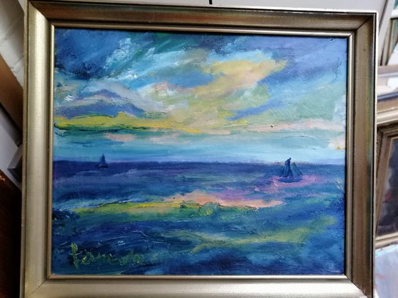 Constant Permeke Afternoon at Sea – Paintings & Drawings, Wood, Canvas (photo 3 of 5)