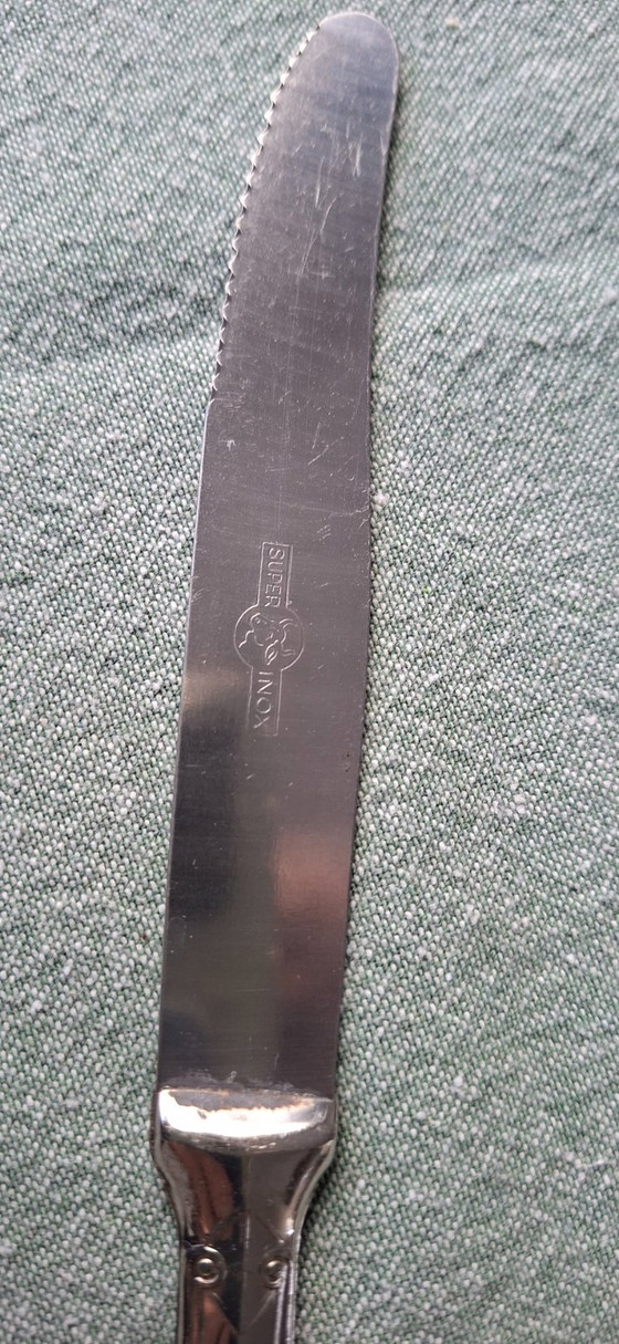 Image 1 of Luxe verzilverd bestek, Kings Pattern, Fleuron, Christofle