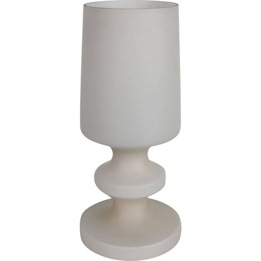 Lámpara de mesa vintage de cristal de Osvětlováci sklo Valašské Meziříčí, Checoslovaquia 1970