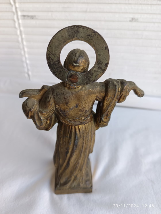 Image 1 of Ikone - Heiliger Pancrance - Vergoldete Bronze 1910-1920 - Spanien