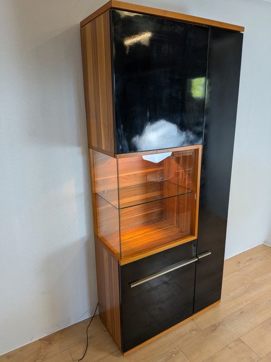 Image 1 of Musterring Design Wall Unit | Complete Set | Walnut & High Gloss
