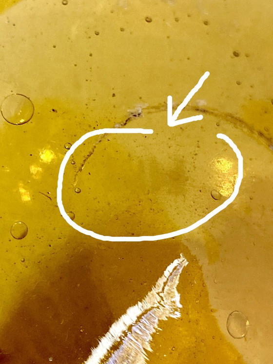 Image 1 of Soliflore vaas van gebubbeld glas van Biot, jaren 1950.