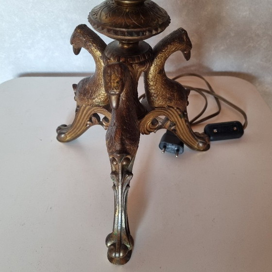 Image 1 of Candeliere elettrificato in bronzo Art Déco