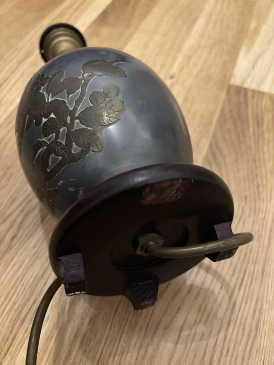 Image 1 of Lampe style asiatique vintage