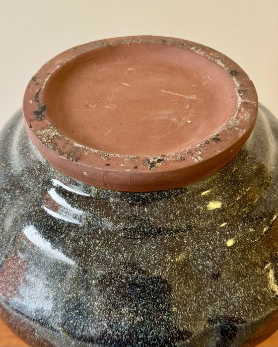 Image 1 of Jarrón de cerámica de estudio chino con esmalte flameado