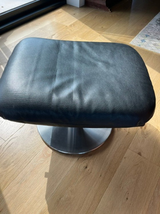 Sehr schöner Leolux CeCe Drehsessel aus schwarzem Leder – Leather (photo 5 of 6)