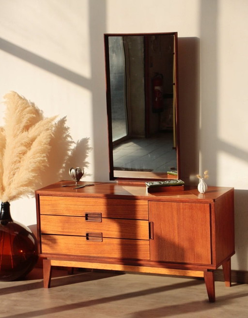 Restored Vintage Teak Dressing Table from the 1960s
