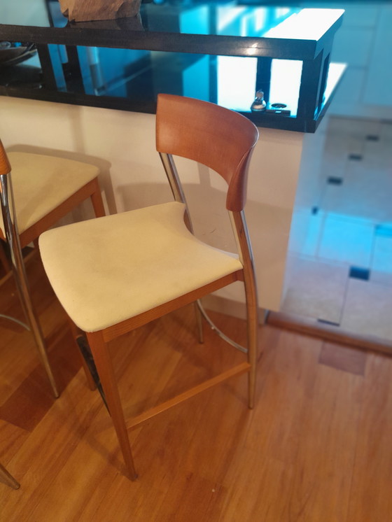 Image 1 of 6×Roche bobois eetkamerstoelen