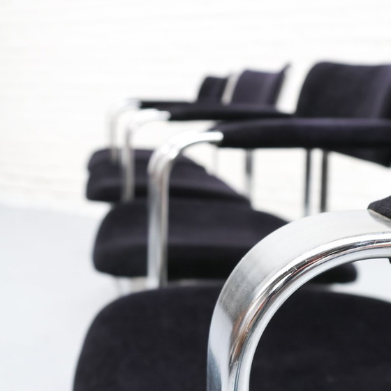 Image 1 of Eero Aarnio Silber Stühle Satz von 4