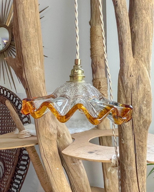Lampada a Sospensione Vintage Murano Vetro Paralume Swag – Luce Morbida – Personalizzabile
